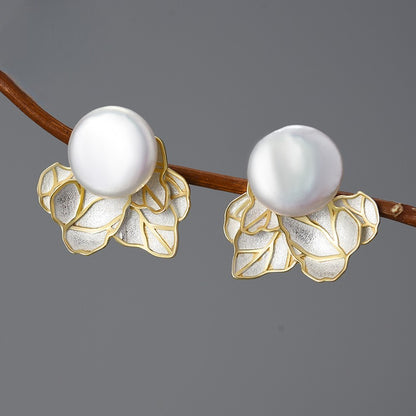 Boucles d'oreilles baroques "Pearl" en Argent 925