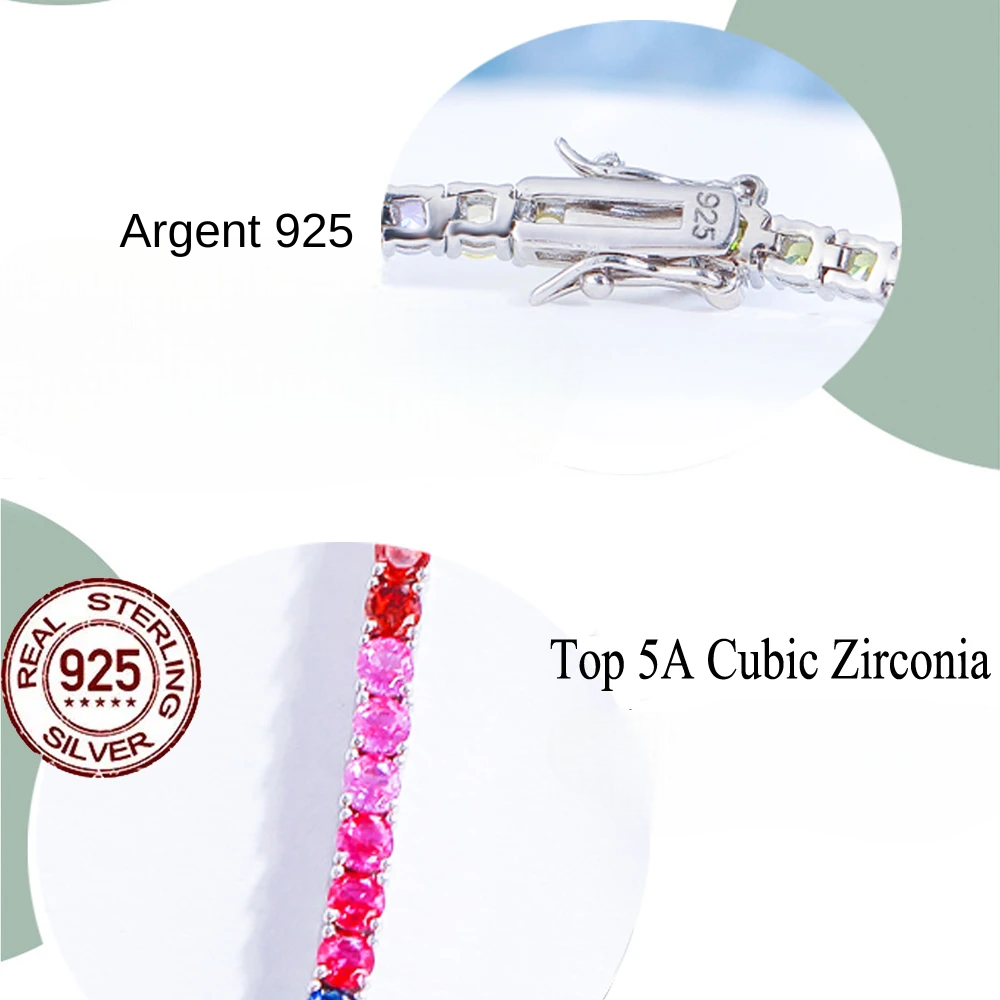 Bracelet tennis CZ en argent 925