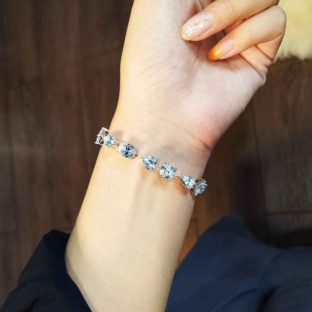 Bracelet "Diamonds" en Argent Sterling