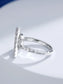 Bague chic "Lettre Q" en argent 925