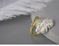 Bague "Plume" en argent 925