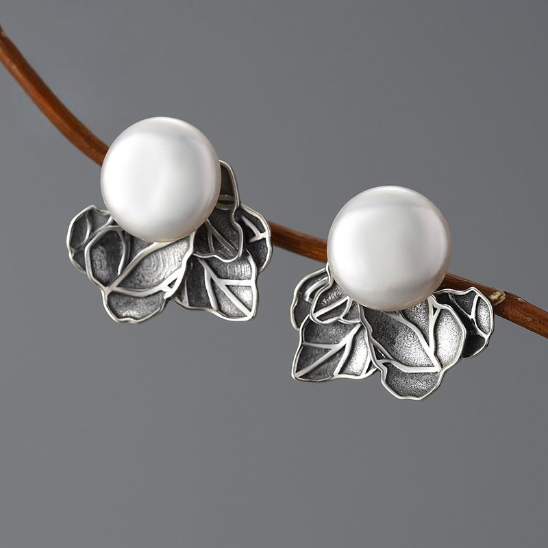 Boucles d'oreilles baroques "Pearl" en Argent 925