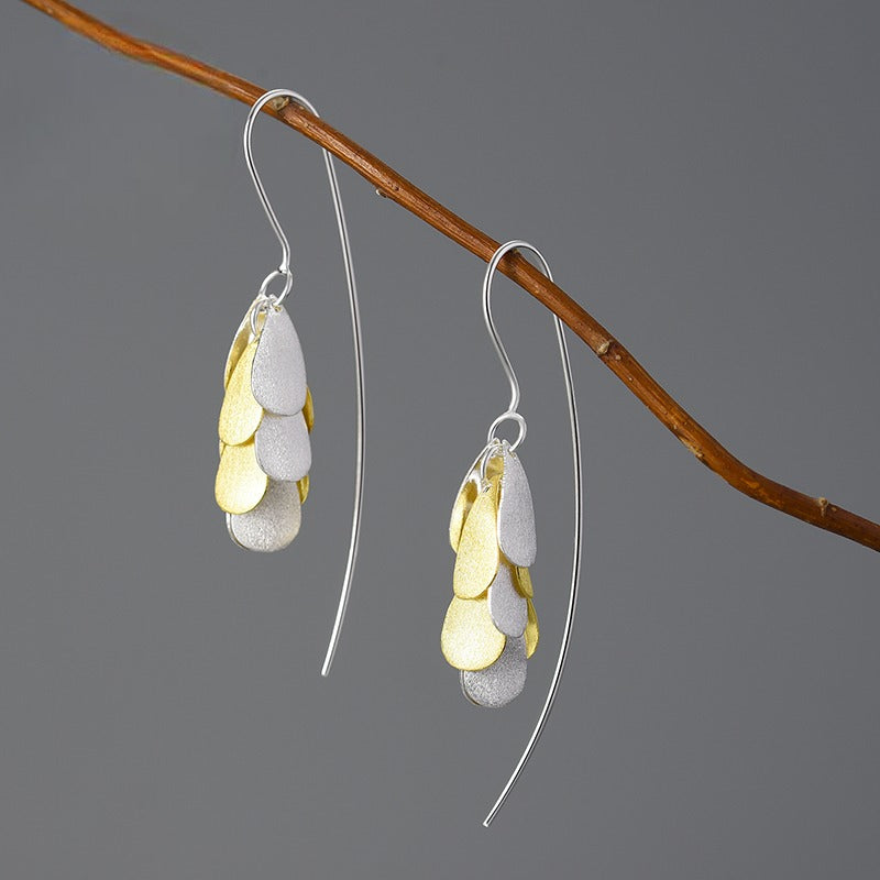 Boucles d'oreilles "Épis de Riz" en argent 925