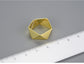 Bague ajustable "Origami" en argent 925