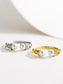 Bague "Pearls" en argent plaqué or jaune