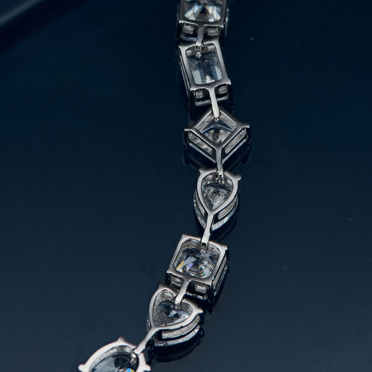 Bracelet "Diamonds" en Argent Sterling