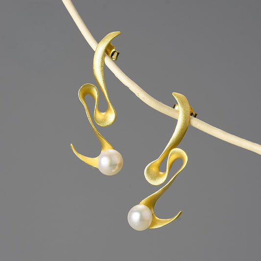 Boucles d'oreilles "Spirale Minimaliste" en argent 925