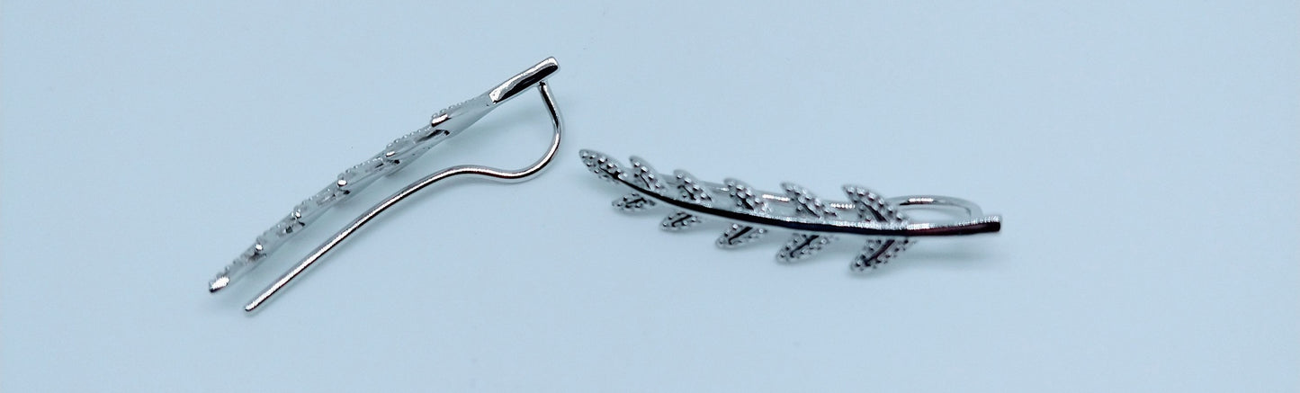 Boucles d'oreilles "Branche" en Argent Sterling