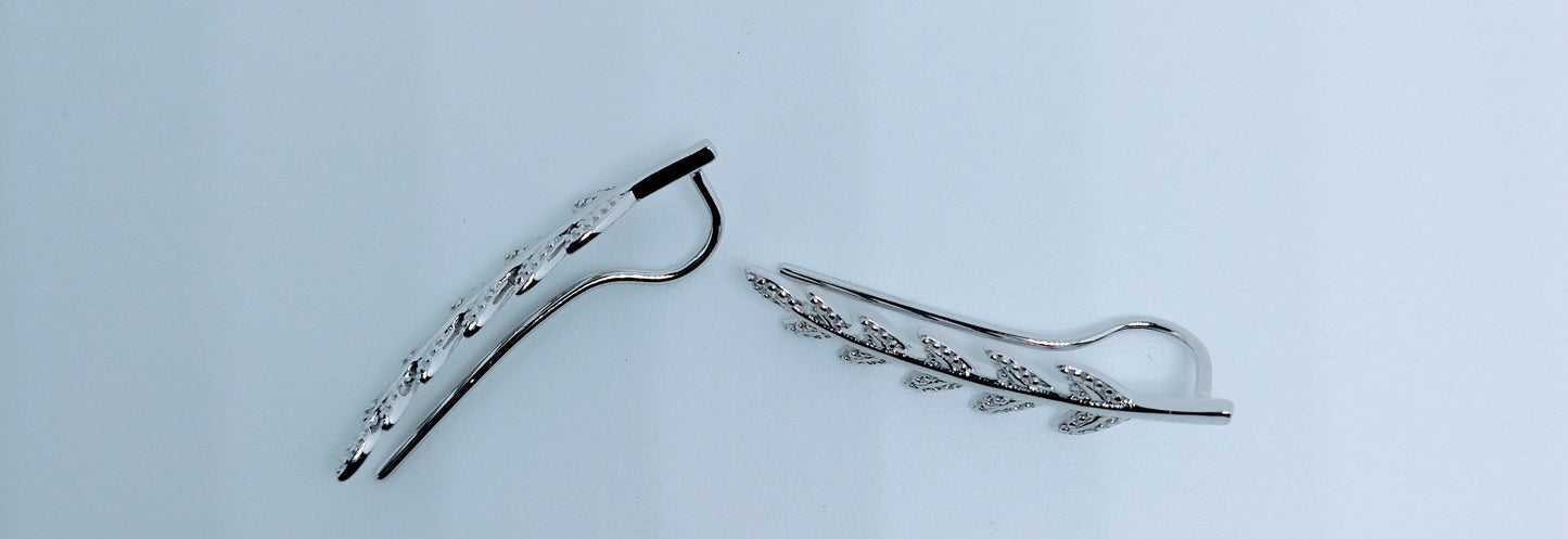 Boucles d'oreilles "Branche" en Argent Sterling