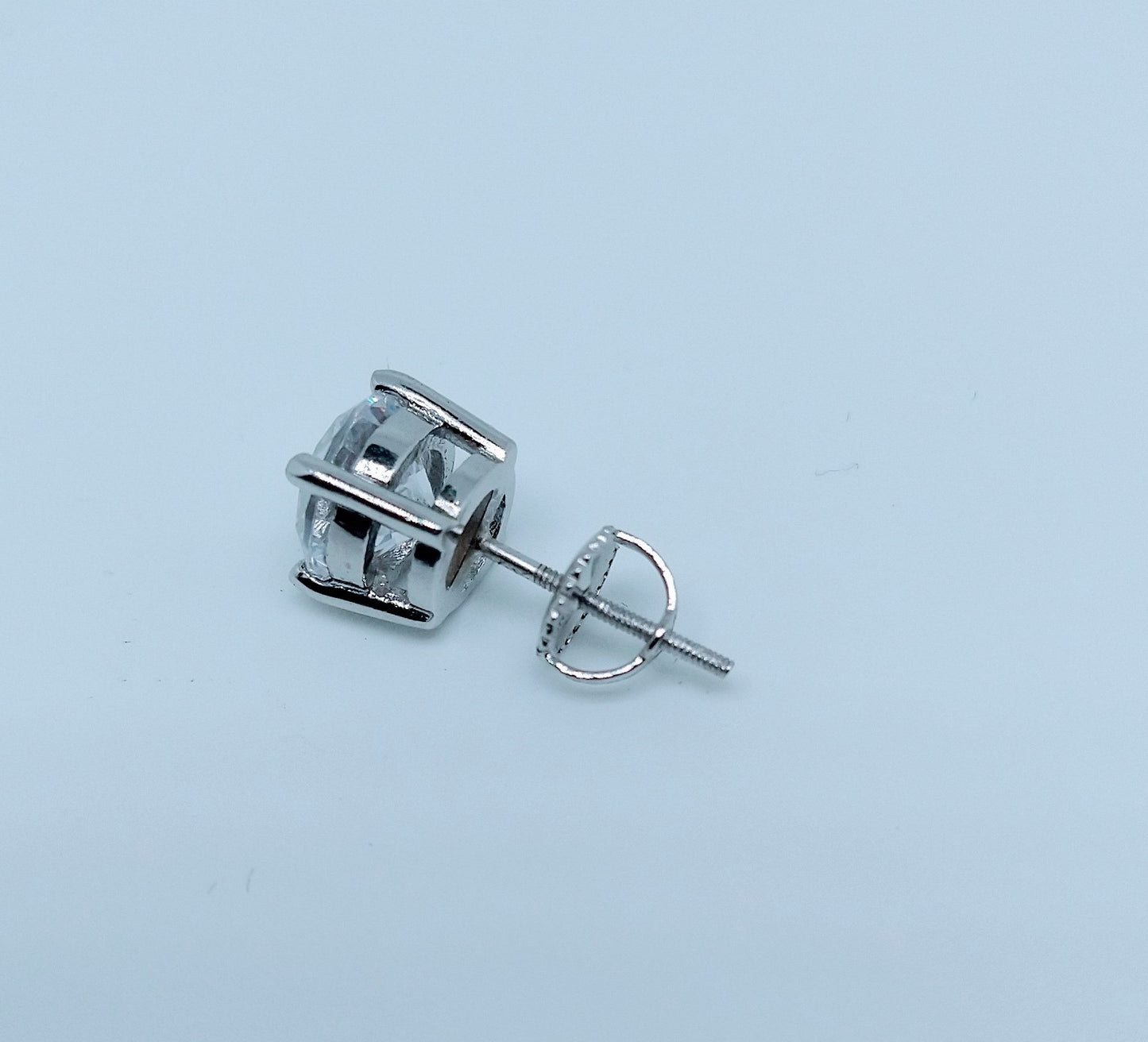 Boucles d'oreilles "vis" en argent sterling 925