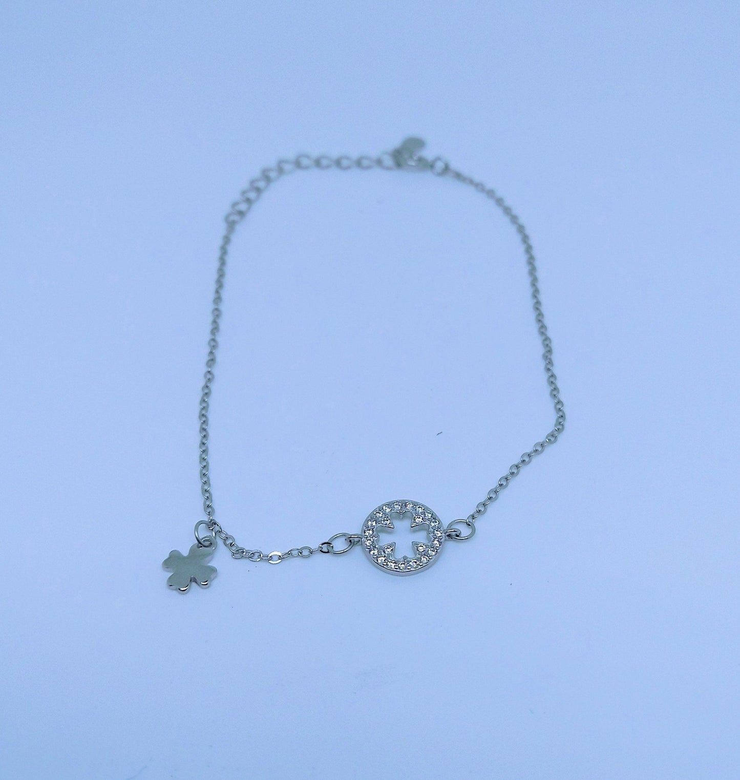 Bracelet "Croix" en argent sterling