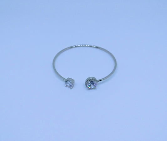 Bracelet jonc "Brillance" en Argent Sterling 925