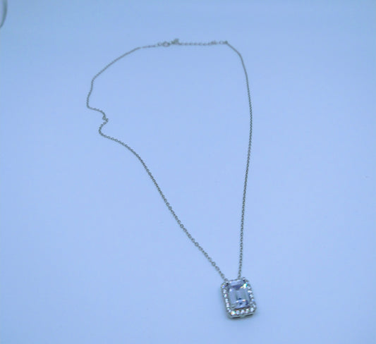 Collier "Diamant" en argent sterling