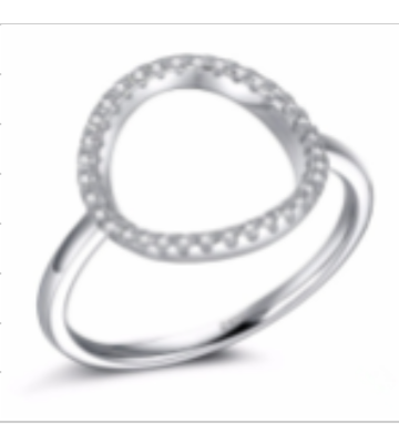 Bague "Cercle" en Argent sterling 925