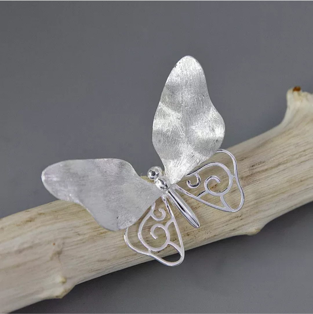 Broche "Papillon" en Argent Sterling